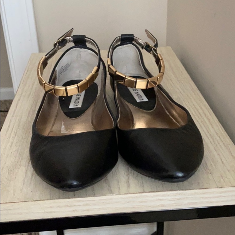 Steve Madden ankle strap flats